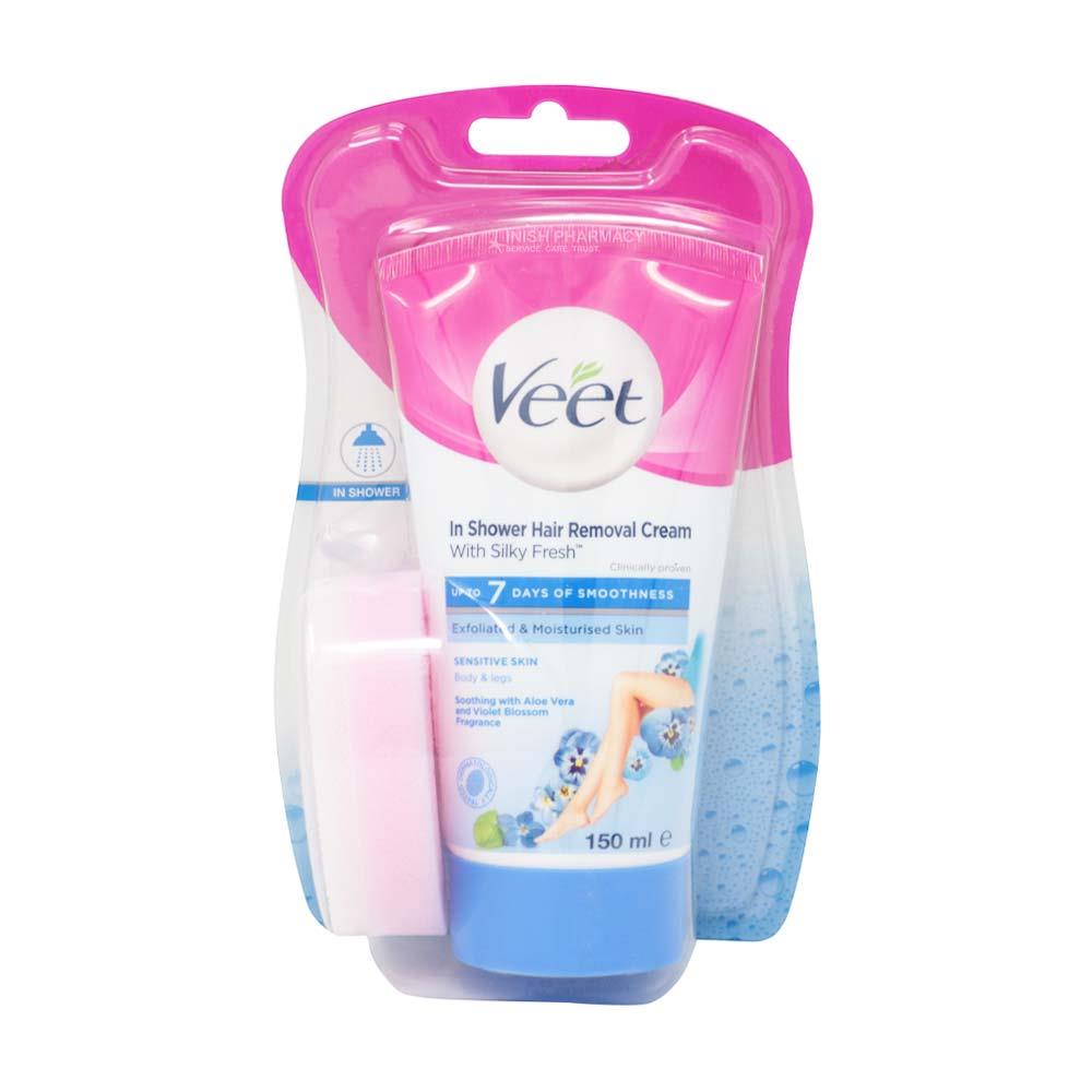 Veet In Shower Hair Removal Cream Sensitive Skin 150ml Inish Pharmacy