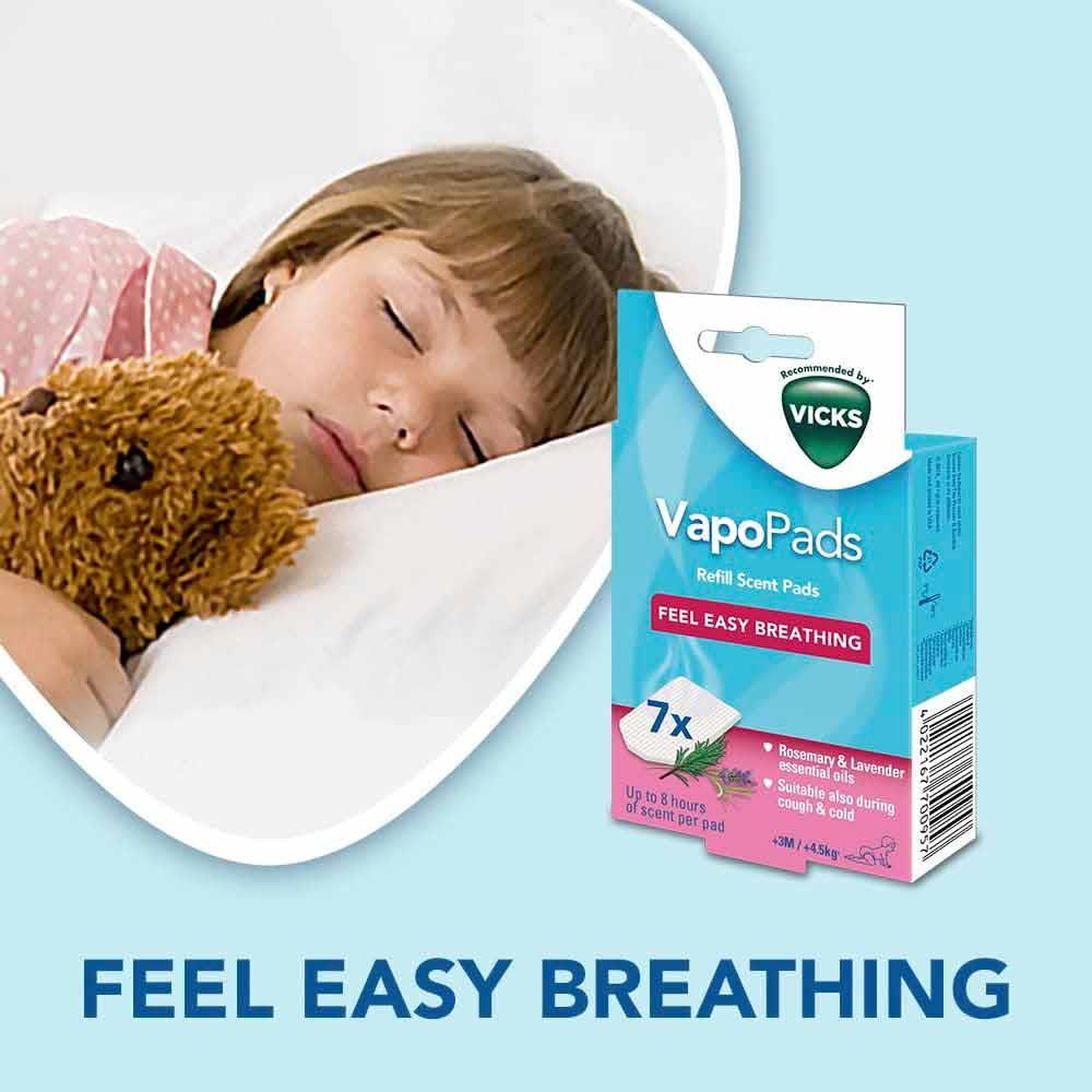 Vicks VapoPads Refill Scent Pads Rosemary & Lavender 7 Pack Inish