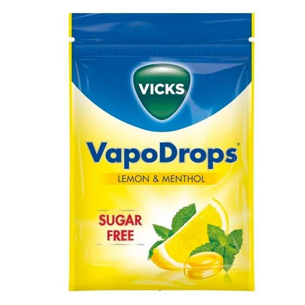 Vicks VapoDrops Sugar Free Lemon & Methol Inish Pharmacy Ireland