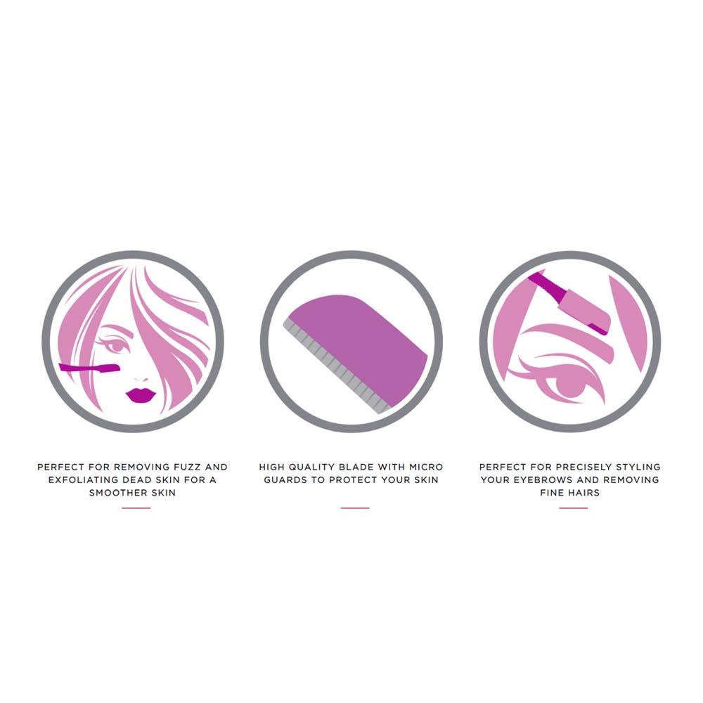 Wilkinson Sword Perfect Finish Eyebrow Styling & Facial Shaving Razors