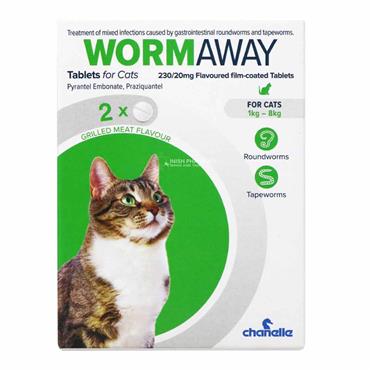 Wormaway Tablets for Cats 2 Pack