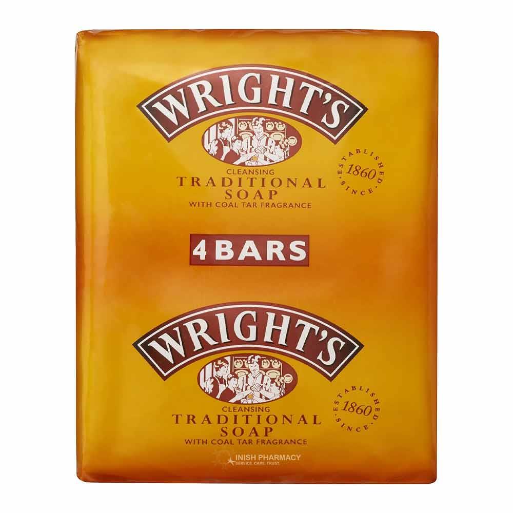 Wrights Traditional Soap 4 Bars Inish Pharmacy Ireland