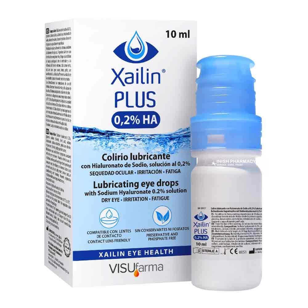 Xailin Plus Eye Drops 10ml Inish Pharmacy Ireland