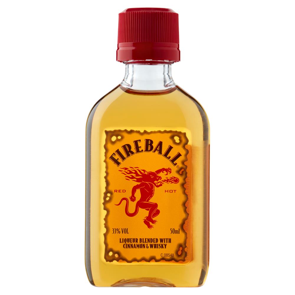 Fireball Cinnamon Whisky Liqueur 50ml Buy now at Carry Out Off Licence