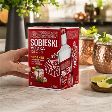 Sobieski Vodka 1.5 Litre Bag in a Box Vodka