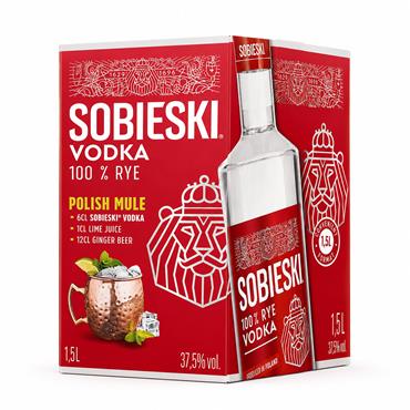 Sobieski Vodka 1.5 Litre Bag in a Box Vodka