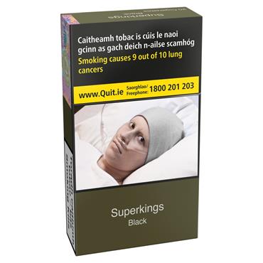 Superkings Black Cigarettes 20 Pack