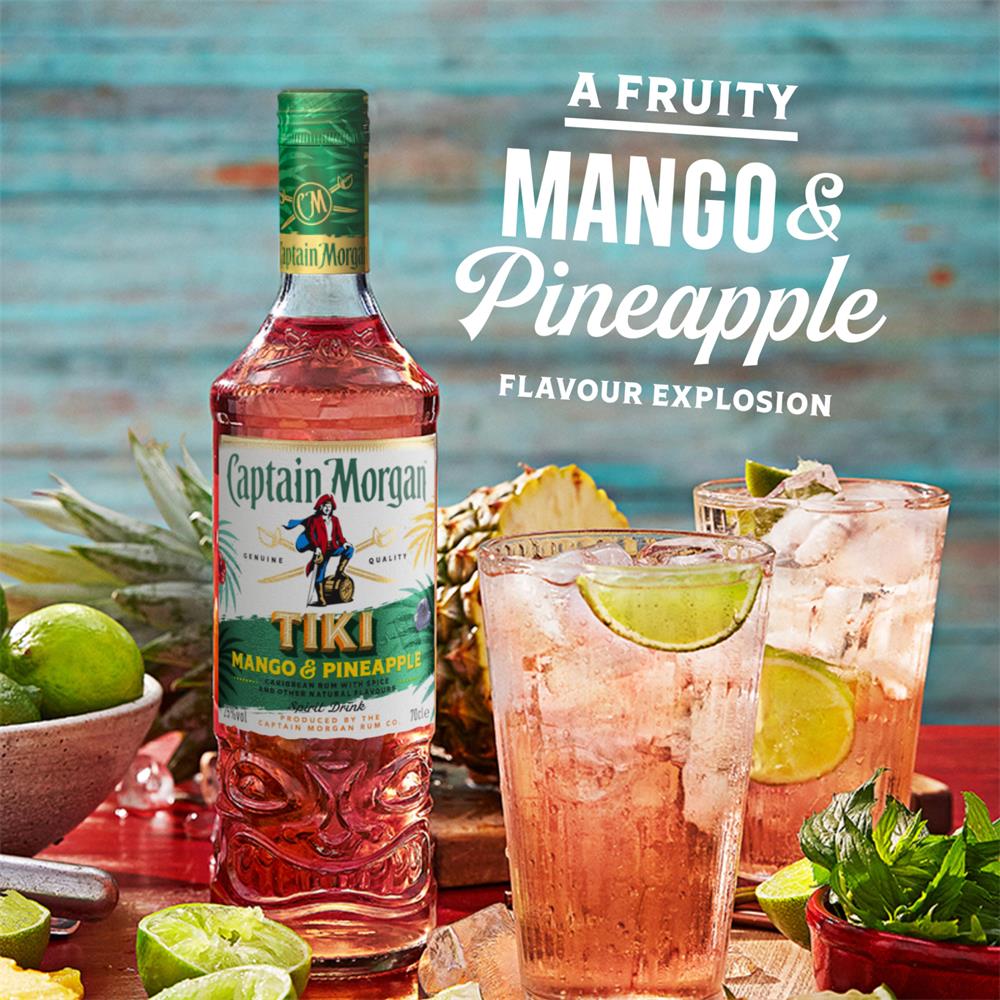 Captain Morgan Tiki Pineapple & Mango Spirit Drink 700ml Bottle | Buy ...