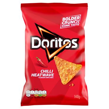 Doritos Chilli Heatwave Tortilla Chips 140g Bag