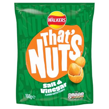 Thats Nuts Walkers Salt & Vinegar 160g Bag