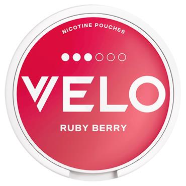 Velo Nicotine Pouches Ruby Berry Strong 10mg