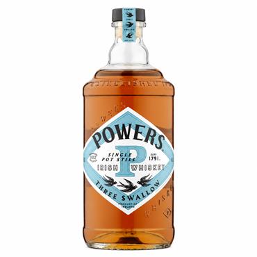 Powers Three Swallow Single Pot Still Irish Whiskey 700ml Bottle