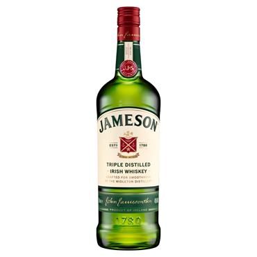 Jameson Triple Distilled Irish Whiskey 1 Litre Bottle