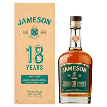 Jameson 18 Year Old Irish Whiskey 700ml Bottle