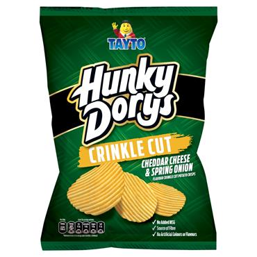 Tayto Hunky Dorys Cheese & Onion Crisps 130g Bag