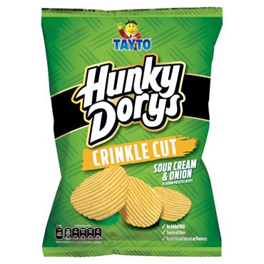 Tayto Hunky Dorys Sour Cream & Onion Crisps 130g Bag