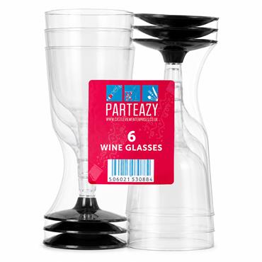 Plastic Wine Glasses Pack of 6
