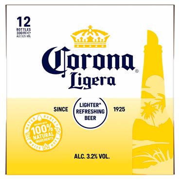 Corona Ligera Lager 12 x 330ml Bottles