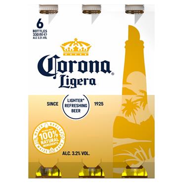 Corona Ligera Lager 6 x 330ml Bottles
