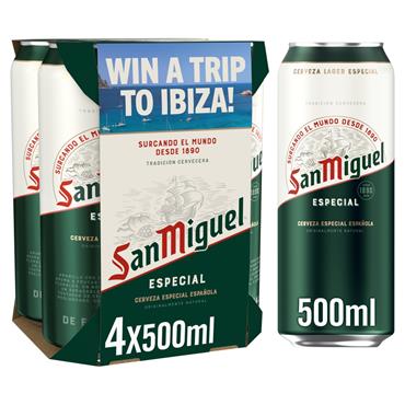San Miguel 4 x 500ml Cans