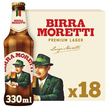 Birra Moretti Premium Lager 18 x 330ml Cans