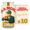Birra Moretti Lager 10 x 330ml Cans
