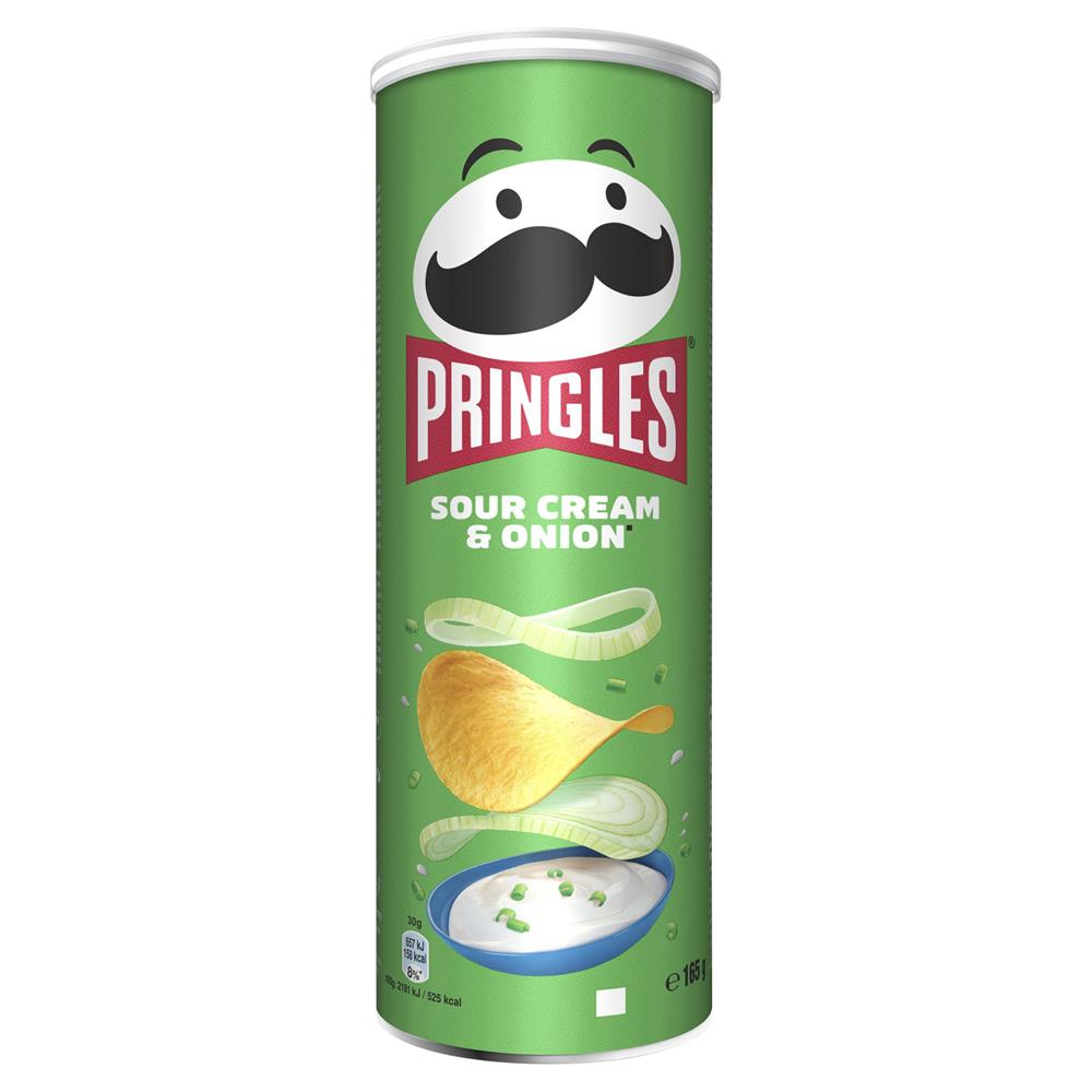 Pringles Sour Cream & Onion Crisps 165g Buy now at Carry Out Off Licence