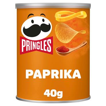 Pringles Hot Paprika Crisps 40g Tube