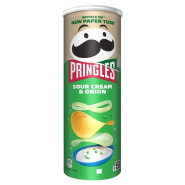 Pringles Sour Cream & Onion Crisps 165g Can