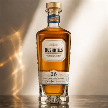 Bushmills 26 Year Old Crystal Malt Irish Whiskey 700ml Bottle with Collectors Case