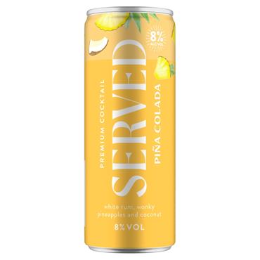 Served Pina Colada 250ml Can