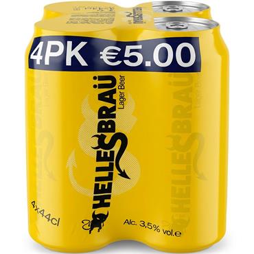 Hellesbrau Lager 4 x 440ml Cans