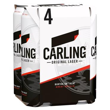 Carling Lager 4 x 500ml Cans