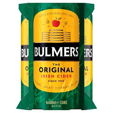 Bulmers Original Irish Cider 4 x 500ml Cans
