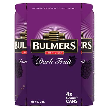 Bulmers Dark Fruit Cider 4 x 500ml Cans