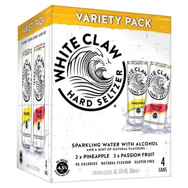 White Claw Variety 4 x 330ml Cans