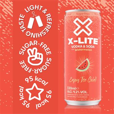 X-Lite Watermelon & Vodka 330ml Can