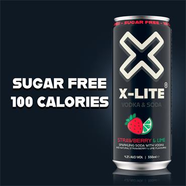 X-Lite Strawberry & Lime 330ml Can | 4.2% vol