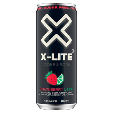 X-Lite Strawberry & Lime 330ml Can | 4.2% vol