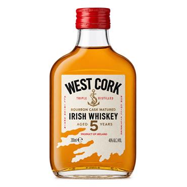 West Cork Bourbon Cask Blended Irish Whiskey 200ml Bottle
