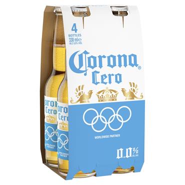 Corona Cero Alcohol Free Lager 4 x 330ml Bottles