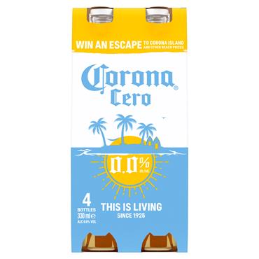 Corona Cero Alcohol Free Lager 4 x 330ml Bottles