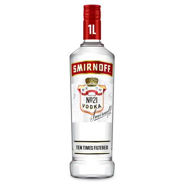 Smirnoff Vodka 1 Litre Bottle | 37.5% vol