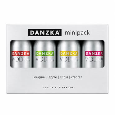 Danzka Vodka Miniatures Mixed Pack 4 x 50ml Bottles
