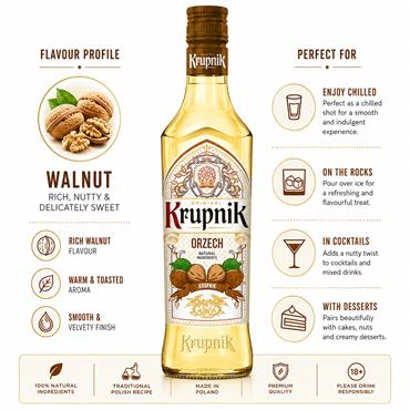 Krupnik Orzech (Nut) Liqueur 500ml Bottle