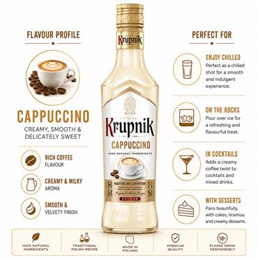 Krupnik Cappuccino Cream Liqueur 500ml Bottle