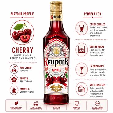 Krupnik Cherry Liqueur 200ml Bottle