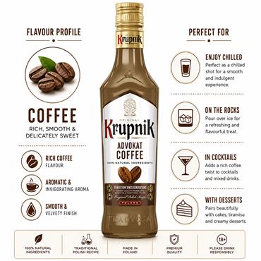 Krupnik Espresso Martini Liqueur 500ml Bottle