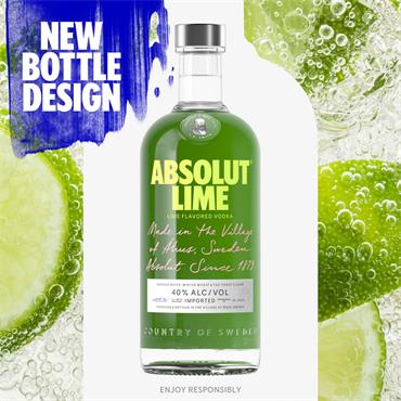 Absolut Lime Vodka 700ml Bottle