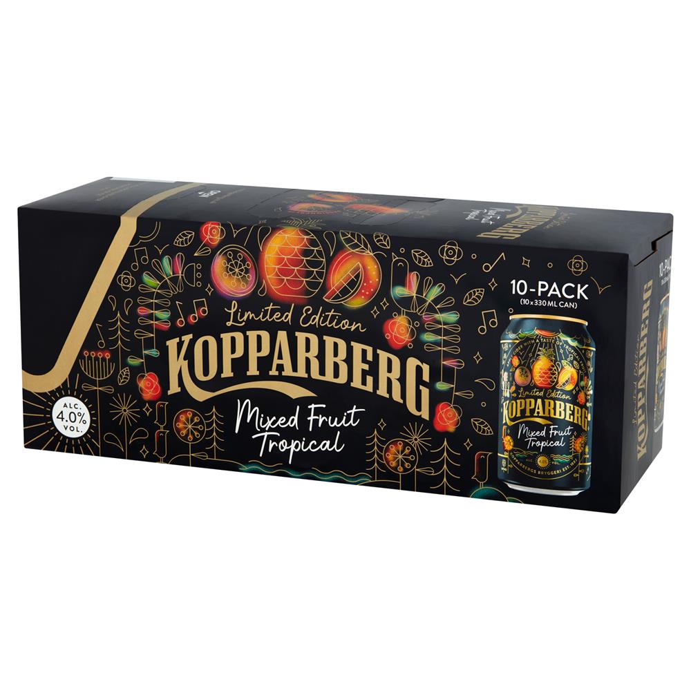 Kopparberg Premium Cider with Mixed Fruit Tropical Fridge Pack 10 x